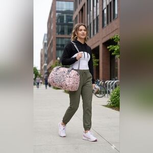 Live Justice Pink & Black Graffiti Print Duffel Bag - Sporty Weekender